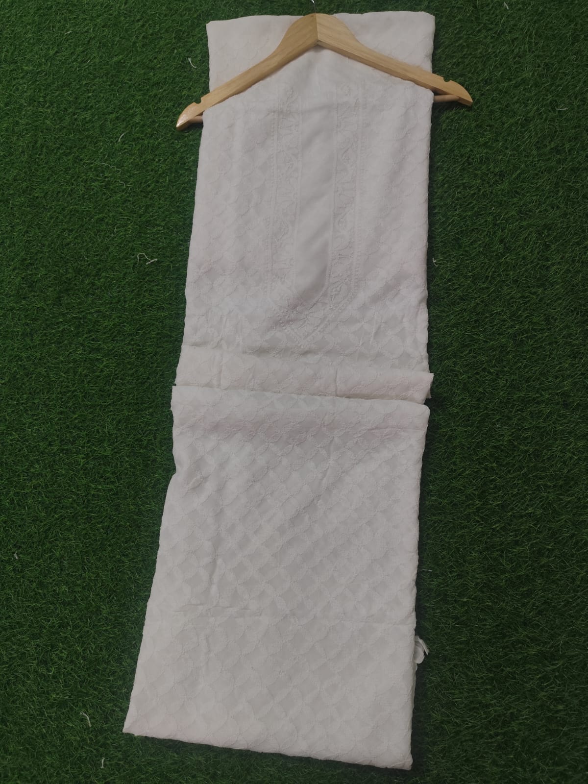 Unstitched Viscous Full jall kurta For Men -Uns/Ras/Visco one