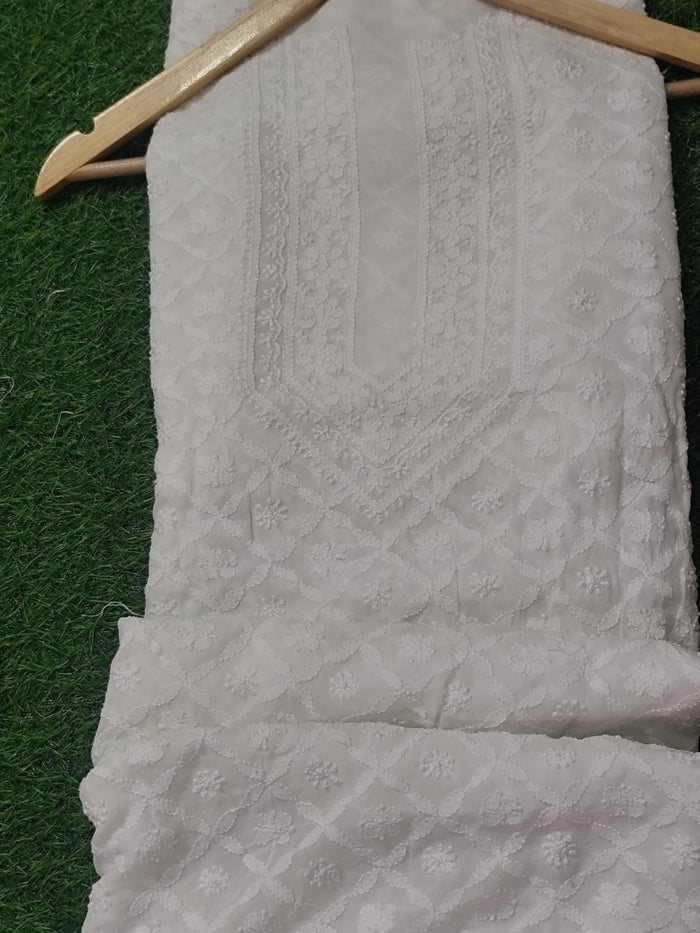 Unstitched Viscous Full jall kurta For Men -Uns/Ras/Visco Two