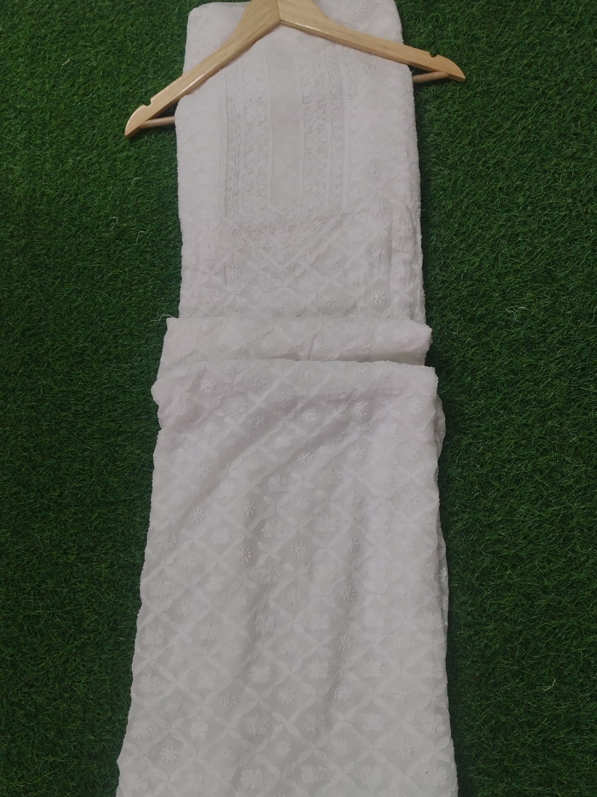 Unstitched Viscous Full jall kurta For Men -Uns/Ras/Visco Two