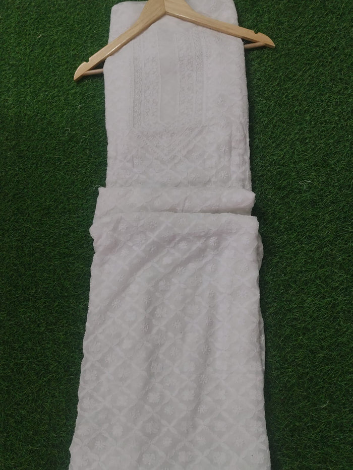 Unstitched Viscous Full jall kurta For Men -Uns/Ras/Visco Two