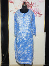 MYC Mal cotton Chikankari Kurti - Ink Blue