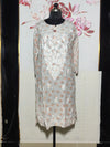 MYC Mal cotton Chikankari Kurti WhIte & Orange