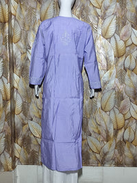 Chandari Hand Embroidery Bhakhiya  ink Blue Kurti