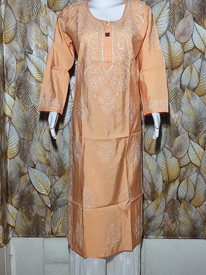 Chandari Hand Embroidery Bhakhiya  - Beige