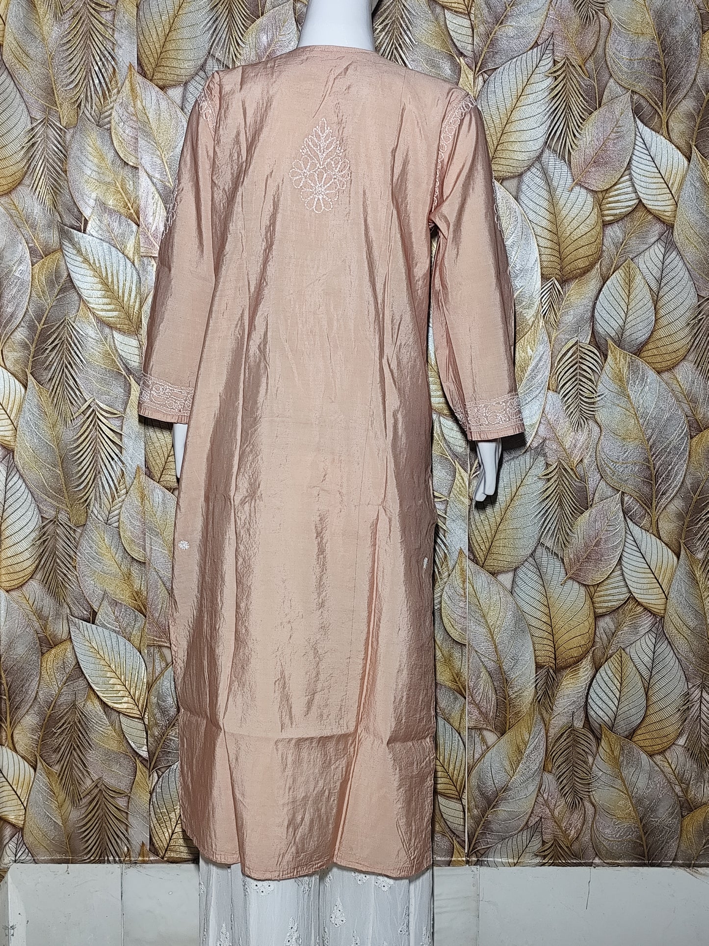 Chandari Hand Embroidery Bhakhiya - light Beige