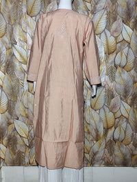 Chandari Hand Embroidery Bhakhiya Brown Beige