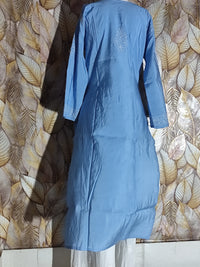 Chandari Hand Embroidery Bhakhiya Sky Blue