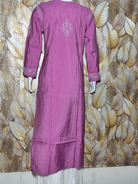 Chandari Hand Embroidery Bhakhiya-Purple