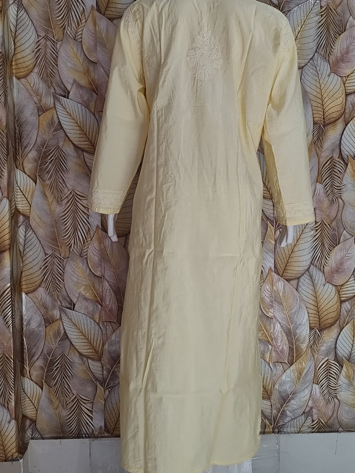 Chandari Hand Embroidery Bhakhiya - Golden Beige