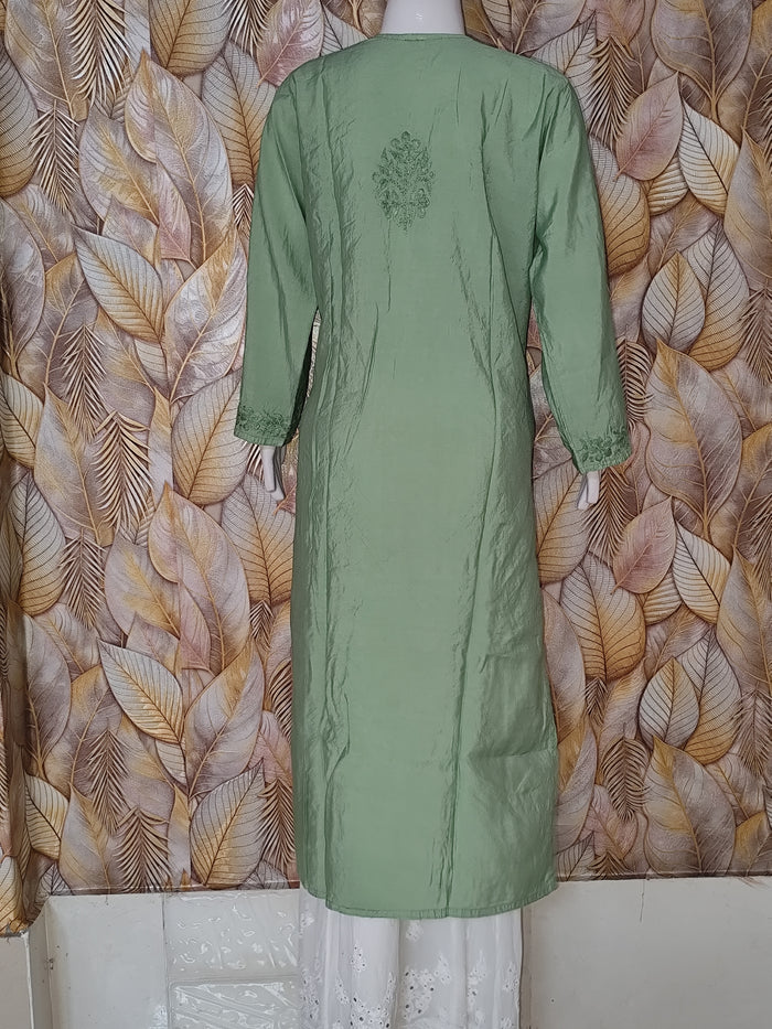 Chandari Kurti Tone To tone Ghas patti Work -172