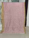 Chanderi  Saree with Chikankari Embroidery  Soft blush pink