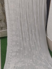 Pure Viscous Saree Heavy With cut Dana Moti(Pearl) And Sequence Work