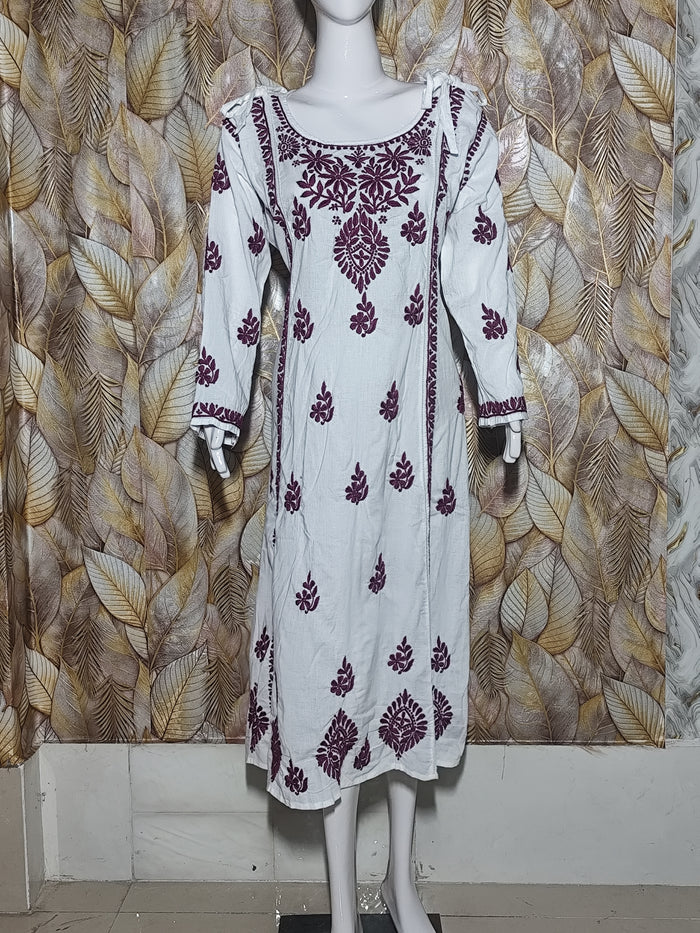Chikan Dresses Cotton Western wear