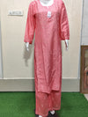 Elegant Pink Chanderi Kurta  Pant Set
