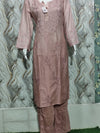 Dusty Rose / Mauve Chanderi Kurta & Pant Set