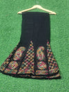 Black Georgette Embroidered Sharara/Plazzo Pants