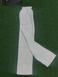 Women’s White Chikankari Lycra Stretchable Pants / Trousers