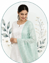 Chikankari Dupatta
